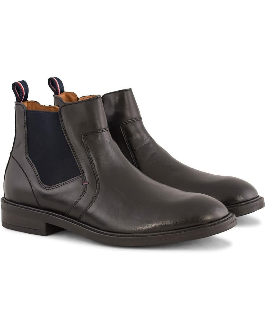 tommy hilfiger rounder chealsea boot black calf Skobutikkene nf1to